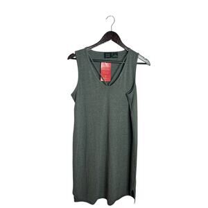 Evereve Press Dress Monroe v-neck gray dress new‎ sz small